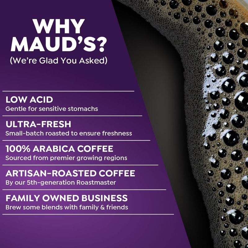 Maud's Half Caff Coffee Pods, 100 ct, Medium Roast Coffee in Recyclable Single Serve Pods – 100% Arabica Coffee, Compatible with Keurig K Cups Maker - Image 4